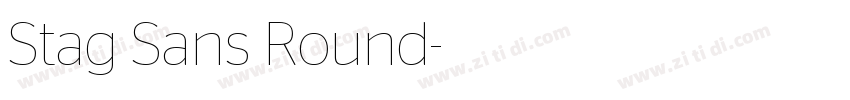 Stag Sans Round字体转换